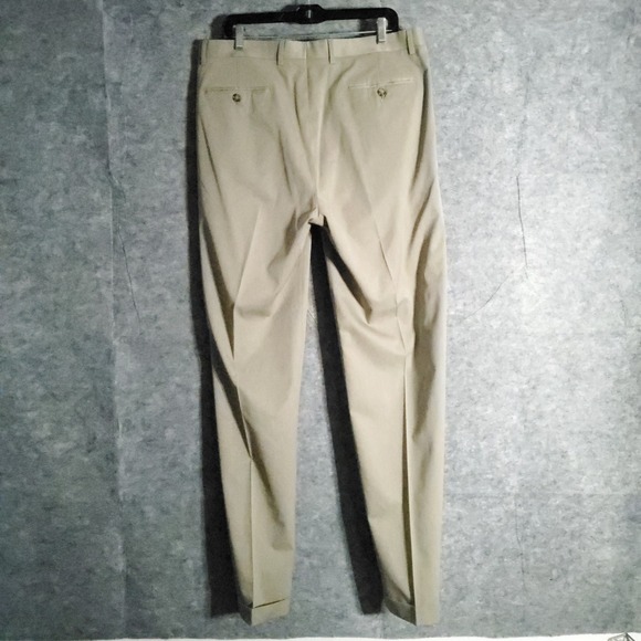 Daniel Cremieux Pleated Dress Pants Mens 36x34 Khaki Signature New NWT Classic - Picture 2 of 12